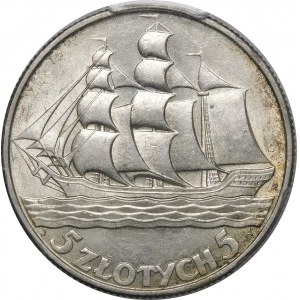 5 złotych Żaglowiec 1936