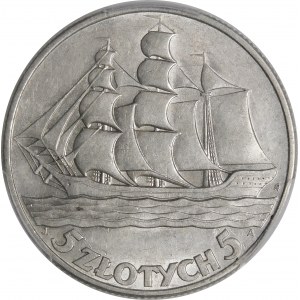 5 złotych Żaglowiec 1936