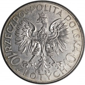 10 Gold Frauenkopf 1932 ZZM