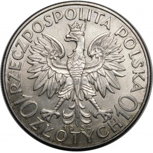 10 złotych Głowa Kobiety 1932 BZM