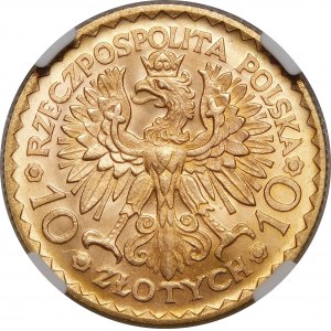10 gold Chrobry 1925 - EXCELLENT