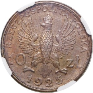 PRÓBA 10 złotych Robotnicy 1925 - RZADKA - ILUSTROWANA