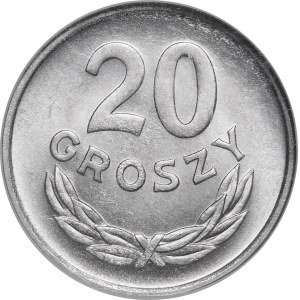 20 pennies 1957 - Narrow date - VERY RARE.