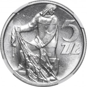5 złotych Rybak 1958 - Bałwanek - BARDZO RZADKI