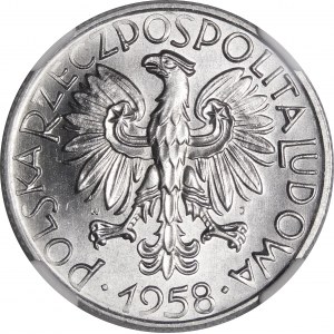 5 złotych Rybak 1958 - Bałwanek - BARDZO RZADKI