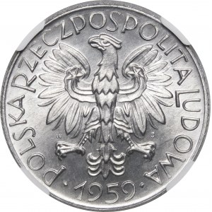 5 Zloty Rybak 1959 - SUN - RARE