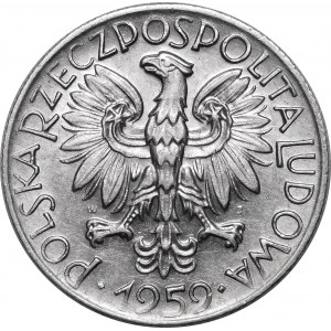 5 złotych Rybak 1959 - SŁONECZKO - RZADKA