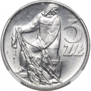 5 złotych Rybak 1971 - RZADKA