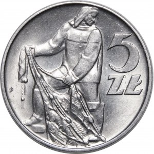 5 złotych Rybak 1973