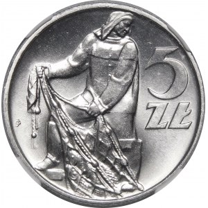 5 złotych Rybak 1974