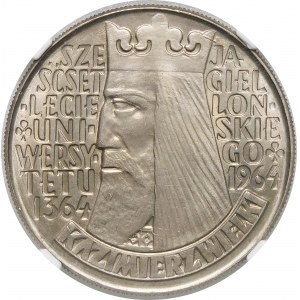 10 Zloty Kasimir der Große 1964 - konkave Beschriftung