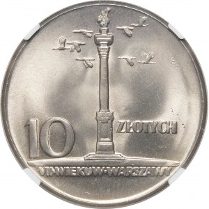 10 zloty Sigismund's Column 1965