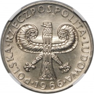 10 zloty Sigismund's Column 1966 - Small column - RARE.