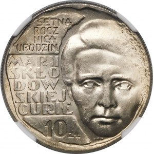 10 złotych Skłodowska 1967