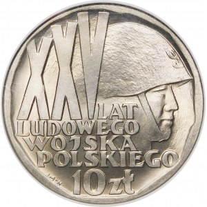 10 Zloty XXV. Jahrestag der Volksarmee Polens 1968