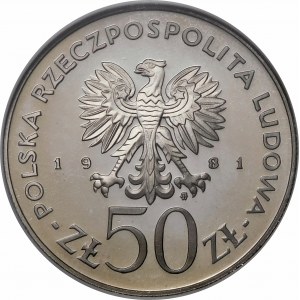 50 złotych Bolesław Śmiały 1981 - LUSTRZANKA