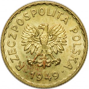 Próba 1 złoty 1949 - MOSIĄDZ