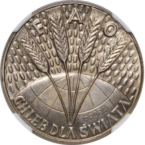 Próba 10 złotych FAO 1971 - miedzionikiel