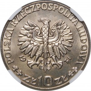 Próba 10 złotych FAO 1971 - miedzionikiel