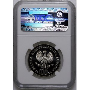 Próba 100 złotych Reymont 1977 - srebro