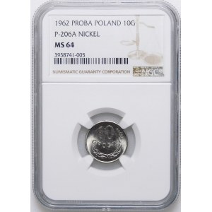 PROBE Nickel 10 Pfennige 1962