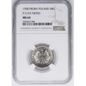 MUSTER Nickel 50 Pfennige 1958