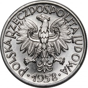 SAMPLE nickel 50 pennies 1958