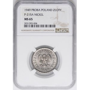PRÓBA NIKIEL 1 złoty 1949