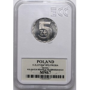 PRÓBA NIKIEL 5 ZŁOTYCH 1979