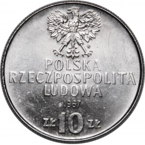 PRÓBA NIKIEL 10 złotych 1967 Karol Świerczewski