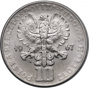 PRÓBA NIKIEL 10 złotych Rewolucja Październikowa 1967