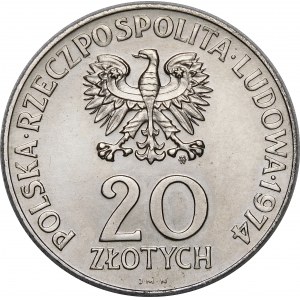 PRÓBA NIKIEL 20 złotych 1974 XXX LAT RWPG