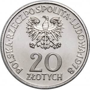 PRÓBA NIKIEL 20 złotych 1978 Maria Konopnicka