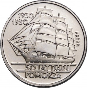 PRÓBA NIKIEL 20 złotych 1980 Dar Pomorza