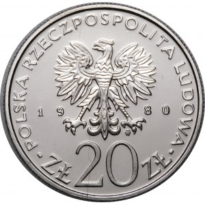 PRÓBA NIKIEL 20 złotych 1980 ŁÓDŹ