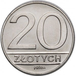 PRÓBA NIKIEL 20 złotych 1989