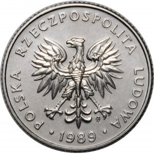 PRÓBA NIKIEL 20 złotych 1984 ODWRÓCONY NAPIS PRÓBA