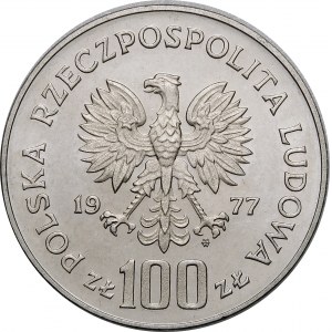 PRÓBA NIKIEL 100 Zloty 1977 Henryk Sienkiewicz
