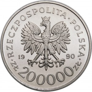 PROBEN VON NIKIEL 200.000 PLN 1990 Solidarität