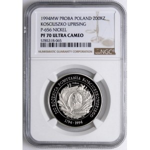 SAMPLE NIKIEL 200000 gold 1994, 200th Anniversary of Kosciuszko Uprising