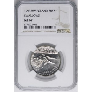 20000 PLN 1993 Schwalben