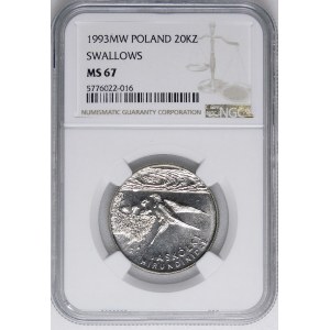 20000 PLN 1993 Swallows
