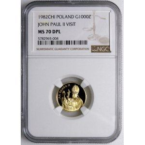 1000 Gold 1982 Johannes Paul II - AUSSERGEWÖHNLICH - EINS