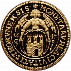 A replica of the 1647 Toruń Ducat of Wladyslaw IV Vasa.