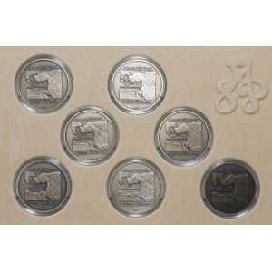 Treasury of the Polish Mint - Collection of Ancient Wonders of the World - 7 pieces silver.