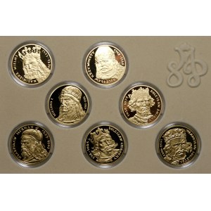 Treasury of the Mint of Poland - Royal Collection - 7 pcs. gold-plated silver
