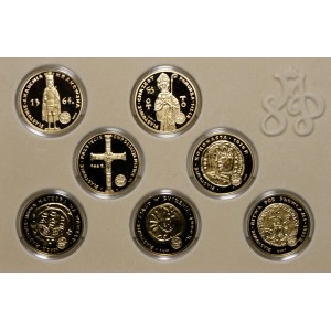 Treasury of the Mint of Poland - Royal Collection - 7 pcs. gold-plated silver