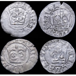 Ladislaus II Jagiello, Cracow half-penny - set (pcs. 4)