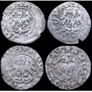 Ladislaus II Jagiello, Cracow half-penny - set (pcs. 4)