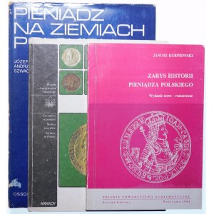 Mikołajczyk A. Coins old and new, Szwagrzyk A. Pieniądz na ziemiach polskich X-XX w. ... - (set of 3 pcs.).